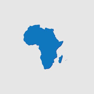 Afrika 'nın Gölgesi ile Mavi Resimli Bir Ülke