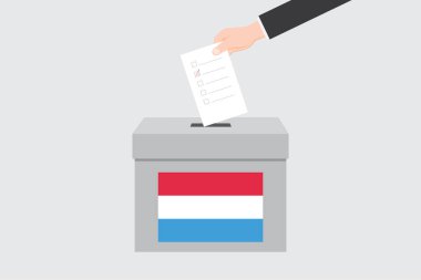 Lüksemburg Ülkesi için Resimli Bayrak Kutusu