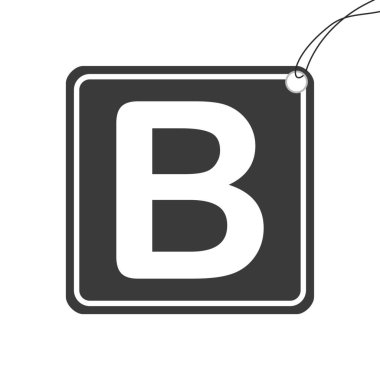 Bir Arkaplanda İzole Edilen Resimli Simge - B