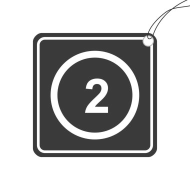 Arkaplanda izole edilmiş bir Resimli Simge - Çember 2 Ana Hattı