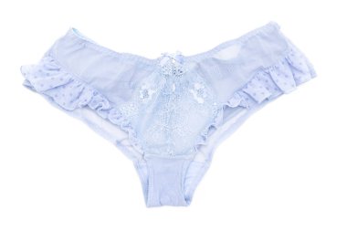 Beyaz arka planda güzel dantel külotlar.