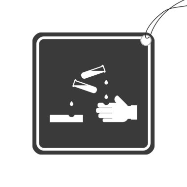 Arkaplanda İzole Edilen Resimli Bir Simge - Asit Maddeler