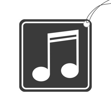 Bir Arkaplanda İzole Edilen Resimli Simge - Yarı Quavers