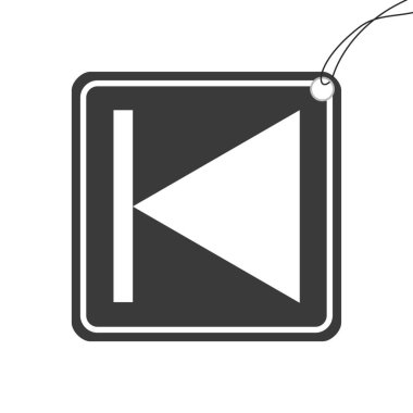 Bir Arkaplanda İzole Edilen Resimli Simge - Geri Adım