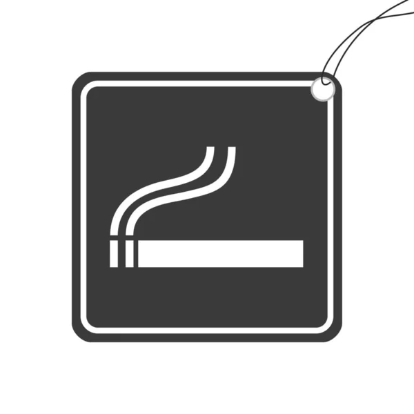 Ícone Ilustrado Isolado Fundo Cigarro — Fotografia de Stock