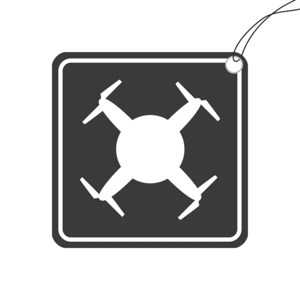 Une Icône Illustrée Isolée Sur Fond Drone Circulaire — Photo