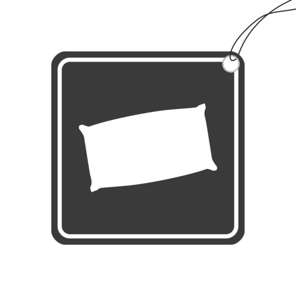 Ícone Ilustrado Isolado Fundo Travesseiro — Fotografia de Stock