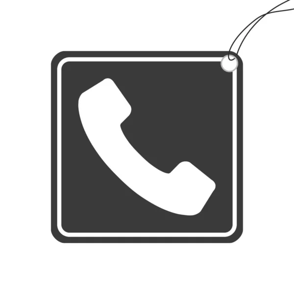 Illustrated Icon Isolated Background Telephone — Stock Photo, Image