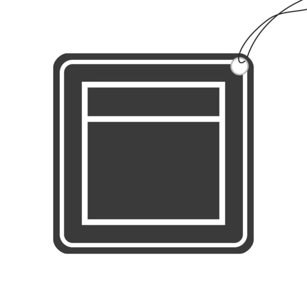 Ícone Ilustrado Isolado Fundo Web Wireframe Split Top — Fotografia de Stock