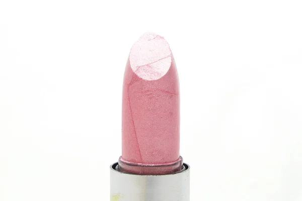 Lipstick Geïsoleerd Een Witte Achtergrond — Stockfoto