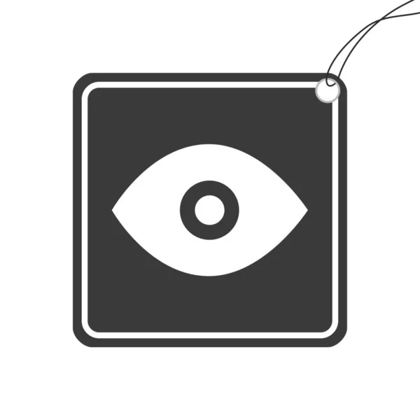 Ikona Ilustrowana Izolowana Tle Oko — Zdjęcie stockowe