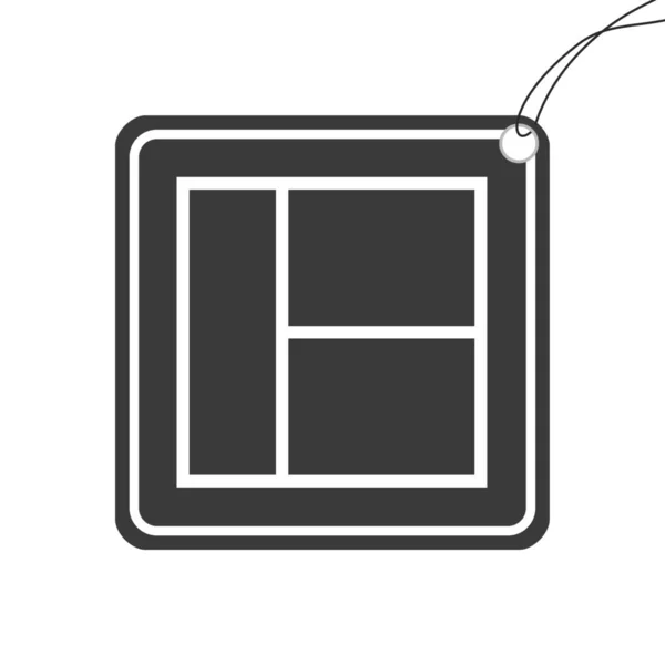 Ícone Ilustrado Isolado Fundo Web Wireframe Way Split — Fotografia de Stock