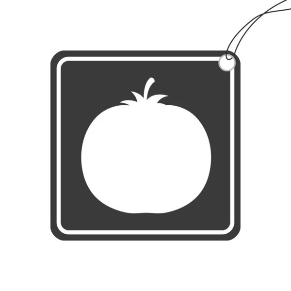 Illustrated Icon Isolated Background Tomato — Stock Photo, Image