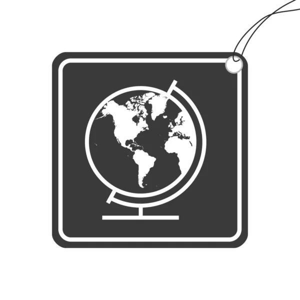 Icono Ilustrado Aislado Sobre Fondo Globe América Del Norte América — Foto de Stock
