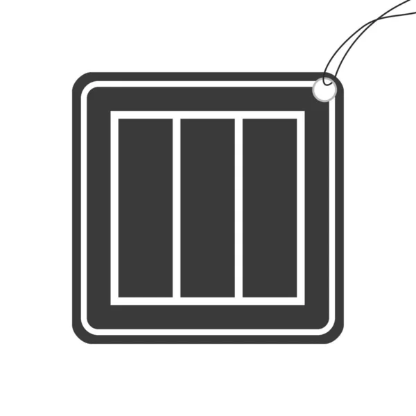 Illustrated Icon Isolated Background Web Wireframe Triple Vertical Split — Stok Foto