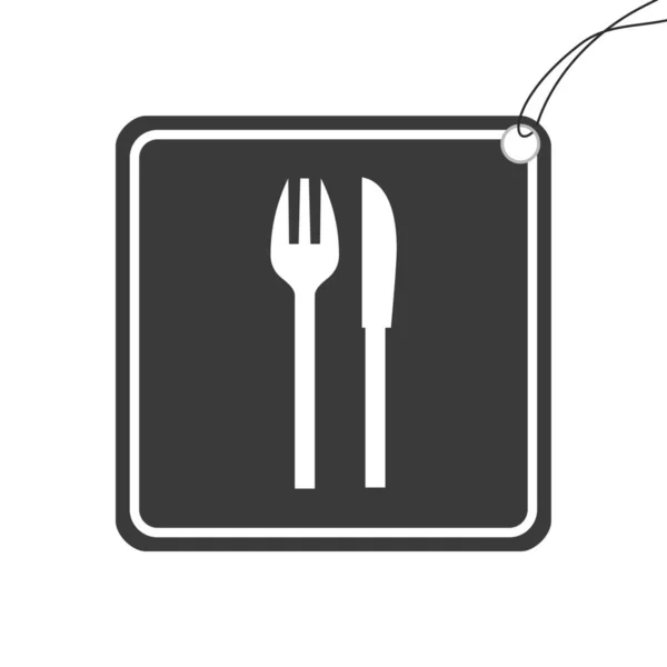 Illustrated Icon Isolated Background Knife Fork — Stok Foto