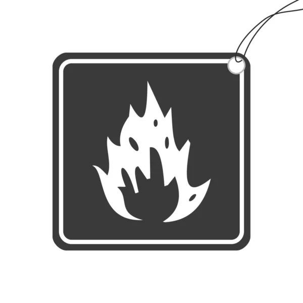 Illustrated Icon Isolated Background Flames — Stock Photo, Image