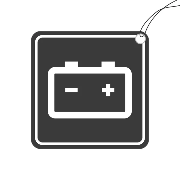 Illustrated Icon Isolated Background Battery Alert — Stock Photo, Image