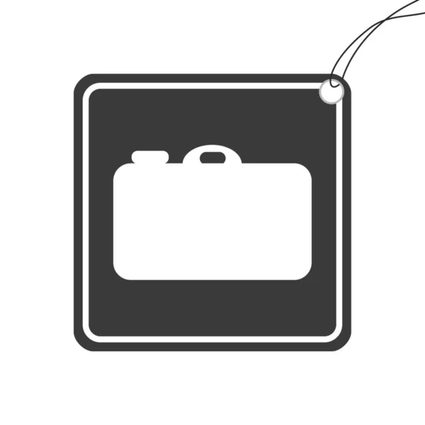 Een Geïllustreerd Pictogram Geïsoleerd Een Achtergrond Point Shoot Camera — Stockfoto