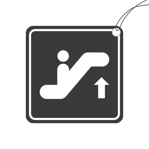 Icono Ilustrado Aislado Sobre Fondo Escalera Hacia Arriba — Foto de Stock