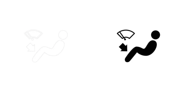 Иллюстрированная Икона Заднем Плане Вентиляторы Обуви Ветрового Стекла — стоковое фото