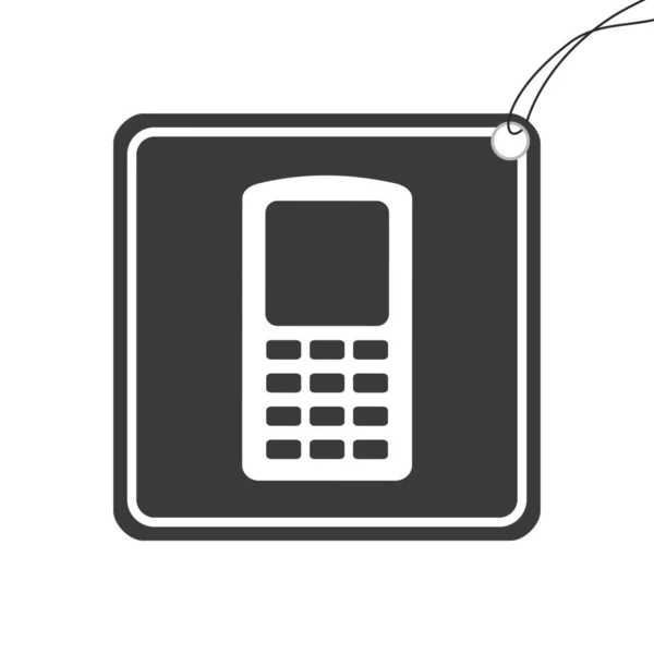 Ілюстрована Ікона Ізольована Тлі Мобільний Телефон Walkie Talkie — стокове фото