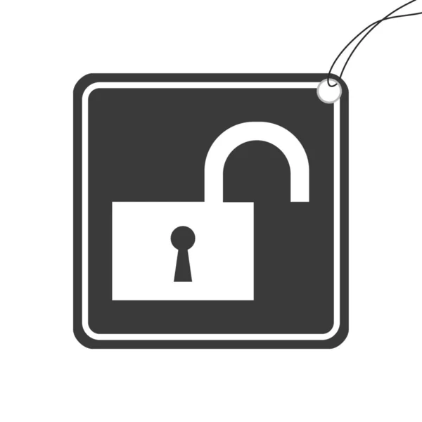 Illustrated Icon Isolated Background Unlock — Stock Photo, Image