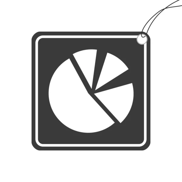 Иллюстрированная Икона Заднем Плане Pie Chart — стоковое фото