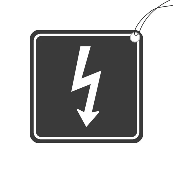 Een Geïllustreerd Pictogram Geïsoleerd Een Achtergrond Lightning — Stockfoto