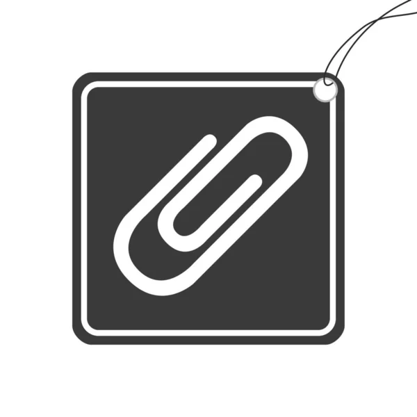 Illustrated Icon Isolated Background Paperclip — Stock Photo, Image