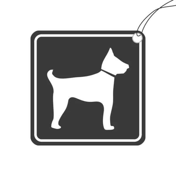 Illustrated Icon Isolated Background Guard Dog — Stock Photo, Image