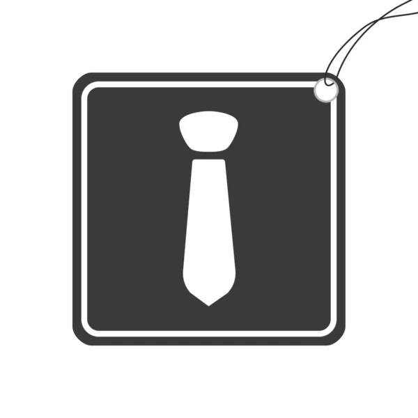 Een Geïllustreerd Pictogram Geïsoleerd Een Achtergrond Tie — Stockfoto