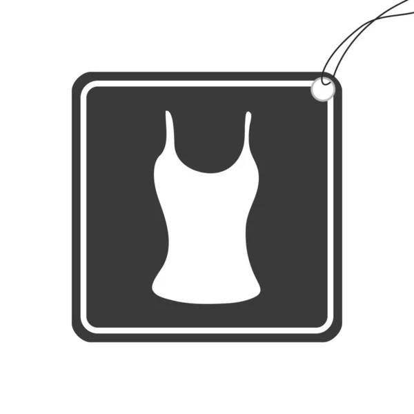 Ikona Ilustrowana Izolowana Tle Vest Top — Zdjęcie stockowe