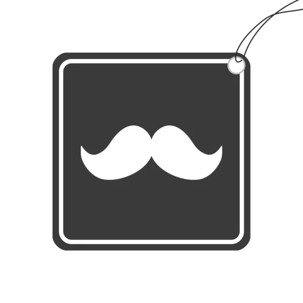 Illustrerad Ikon Isolerad Bakgrund Mustasch — Stockfoto