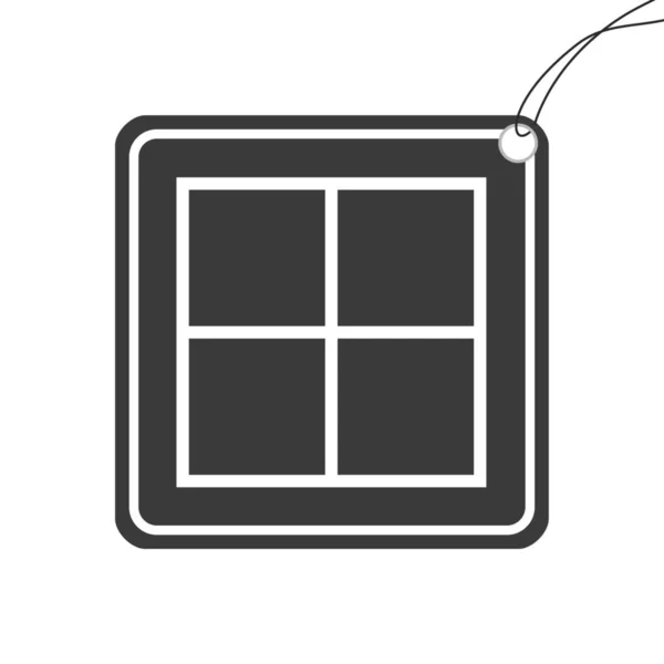 Illustrated Icon Isolated Background Web Wireframe Square Split — Stock Photo, Image