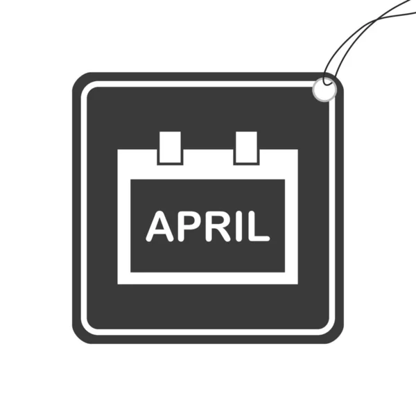 Een Geïllustreerd Icoon Geïsoleerd Een Achtergrond Vierkante Kalender Maand — Stockfoto