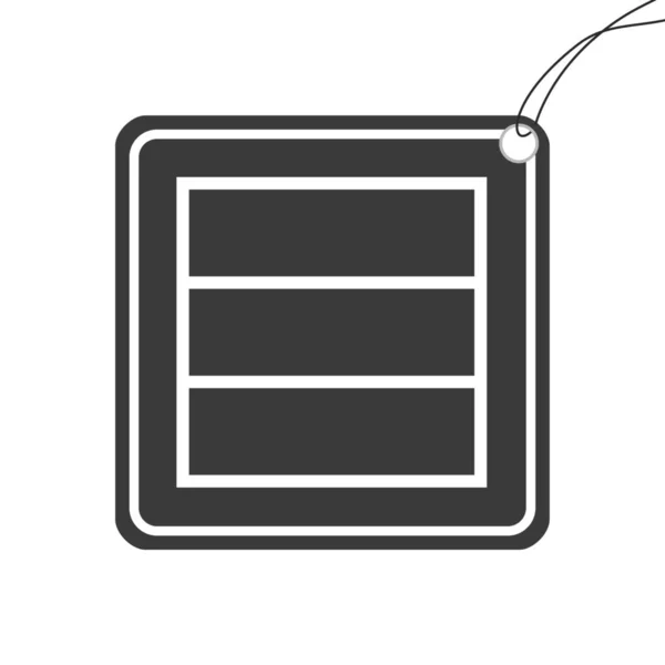 Een Geïllustreerd Pictogram Geïsoleerd Een Achtergrond Web Wireframe Triple Horizontal — Stockfoto