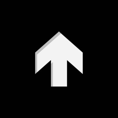 Bir Arkaplanda İzole Edilen Resimli Simge - Yukarı Oku