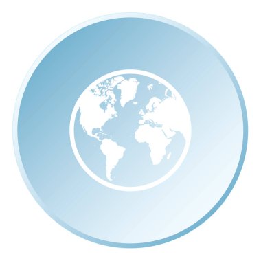 Bir Arkaplanda İzole edilmiş Bir Resimli Simge - Dünya Kuzey Amerika Güney Amerika Avrupa