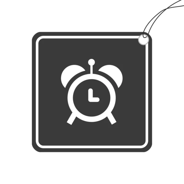 Icono Ilustrado Aislado Sobre Fondo Alarma — Archivo Imágenes Vectoriales