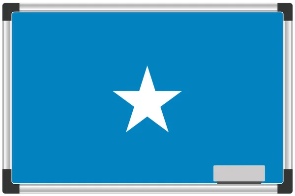 Una Bandera Ilustrada Una Pizarra Blanca Para País Somalia —  Fotos de Stock