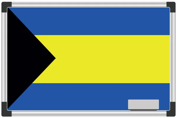 Illustrated Flag Whiteboard Country Bahamas — Foto Stock