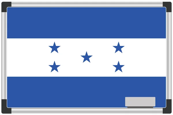 Eine Illustrierte Flagge Auf Einem Whiteboard Für Das Land Honduras — Stockfoto