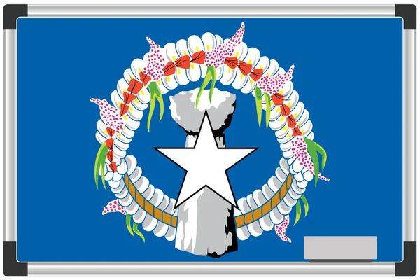 Ілюстрований Прапор Дошці Країни Маріан — стокове фото