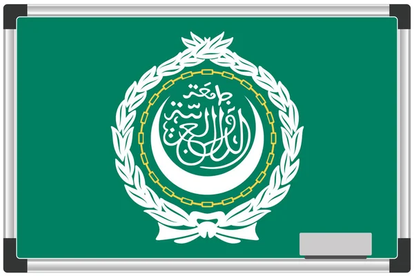 Illustrated Flag Whiteboard Country Arab League — Stock Photo, Image