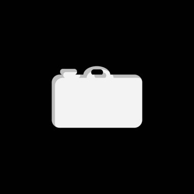 Arkaplanda izole edilmiş bir Resimli Simge - Nokta ve Kamera