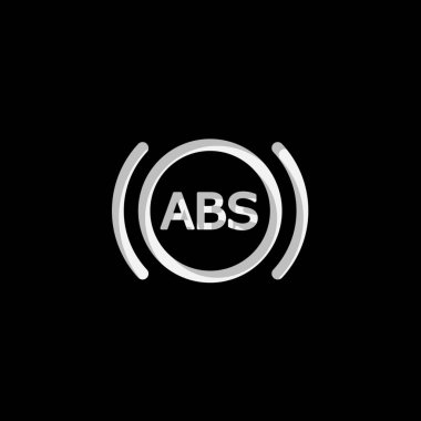 Arkaplanda izole edilmiş bir Resimli Simge - ABS Işık