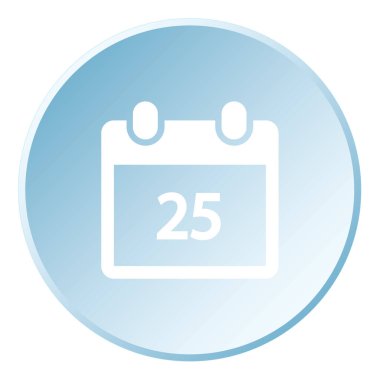 Bir Arkaplanda İzole Edilen Resimli Simge - Günlük Takvim