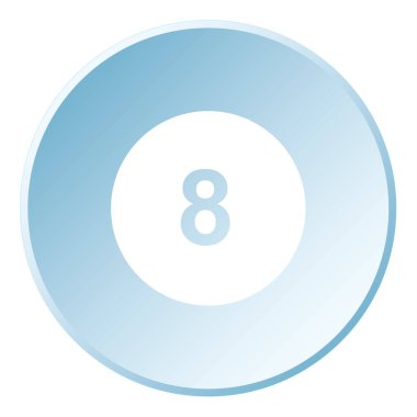 Bir Arkaplanda İzole Edilen Resimli Simge - Daire 8 Dolu