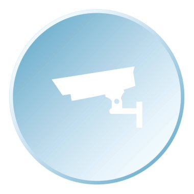 Arkaplanda İzole edilmiş Bir Resimli Simge - Kapalı Devre Kamerası